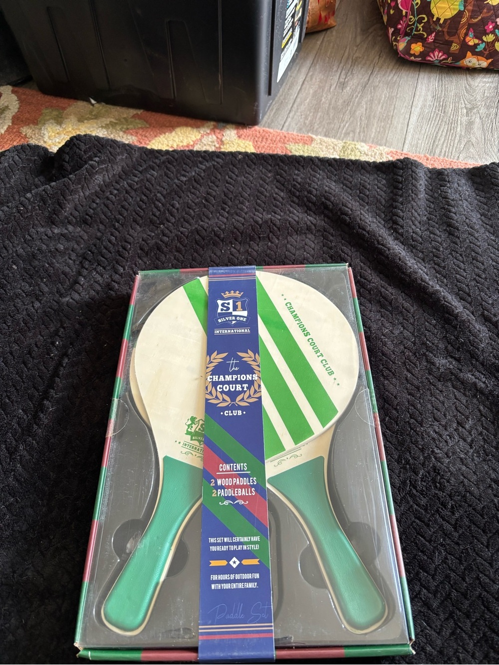 Silver One International Champions Court Club Paddleball Set